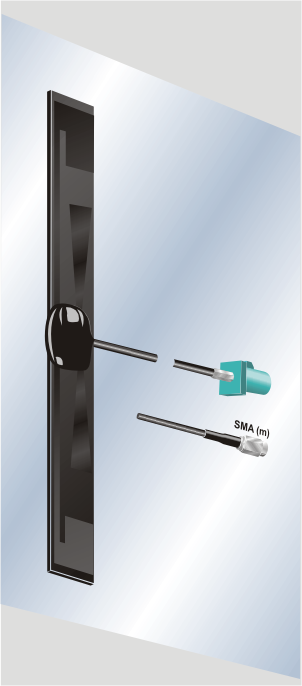 SKA Mobilfunk_5G-S Sonderbau, Special Adhesive Antenna for GSM, UMTS, LTE, 5G