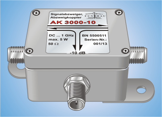 AK 3000-XX, Signal Splitter, Splitting Coupler for DC ... 1 GHz