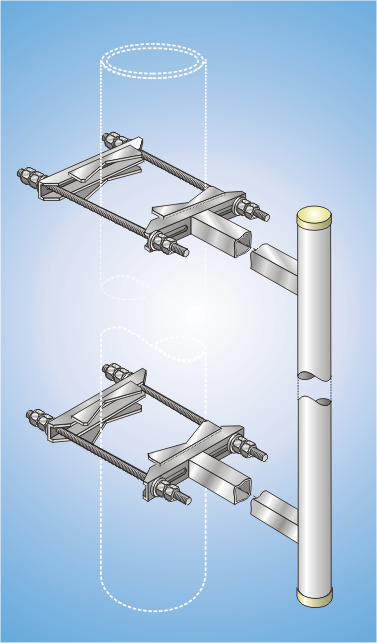 PMA 90-270//250/870, Parallele supports for masts