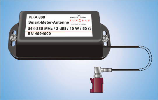 PIFA 868, Smart-Meter-Antenna for 868 MHz
